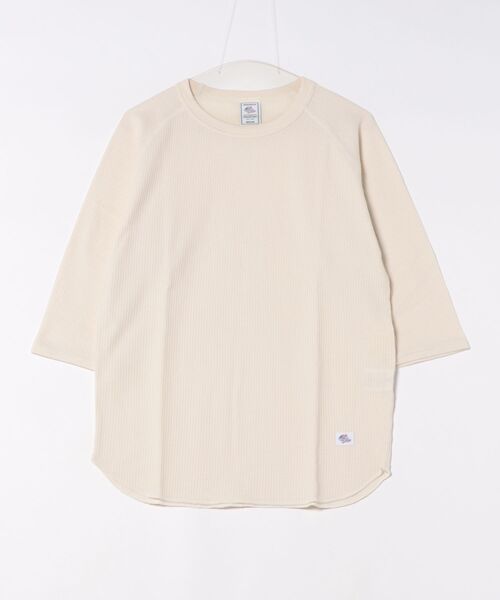 JEMORGAN(ジェーイーモーガン)の「【JEMORGAN LONG JOHNS】 七分袖ワッフルクルーネックラグランTシャツ サーマル(Tシャツ/カットソー・メンズ・カーキ/トップグレー/ホワイト/ブラック/ライトベージュ・2/3/4)」の4枚目の写真