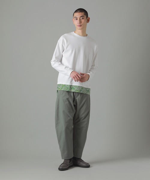 ZUCCa（ズッカ）の「ペイズリードッキング / カットソー / (O)（Tシャツ/カットソー・メンズ・ホワイト/ブラック/ネイビー・M size）」の5枚目の写真