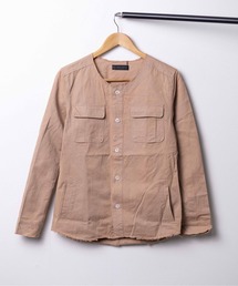 in the attic（インジアティック）の「《in the attic》ノーカラーミリタリーシャツ（シャツ/ブラウス）」