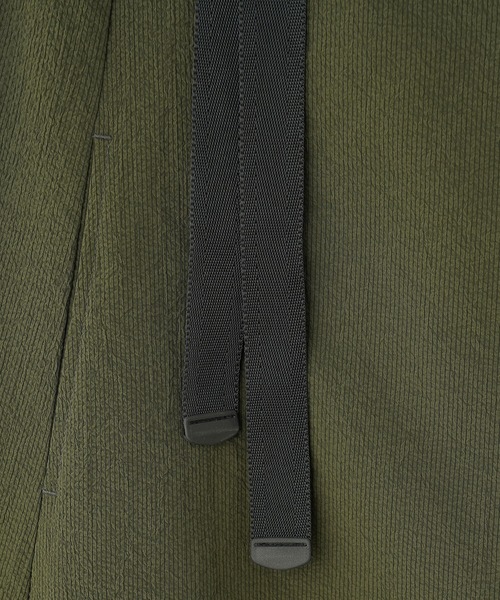 THOUSAND MILE（サウザンドマイル）の「(THOUSAND MILExGENE HEAVENS)ZIP FRONT SUSPENDER JUMPER SKIRT DRESS（ワンピース・レディース・ブラック/カーキ・ONE SIZE）」の5枚目の写真