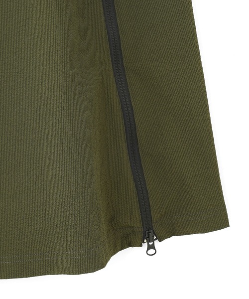 THOUSAND MILE（サウザンドマイル）の「(THOUSAND MILExGENE HEAVENS)ZIP FRONT SUSPENDER JUMPER SKIRT DRESS（ワンピース・レディース・ブラック/カーキ・ONE SIZE）」の6枚目の写真