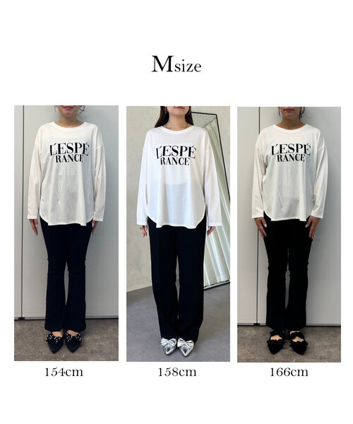 prose verse(プロズヴェール)の「フロッキーロゴロンT(Tシャツ/カットソー・レディース・オフホワイト・MEDIUM/LARGE)」の2枚目の写真
