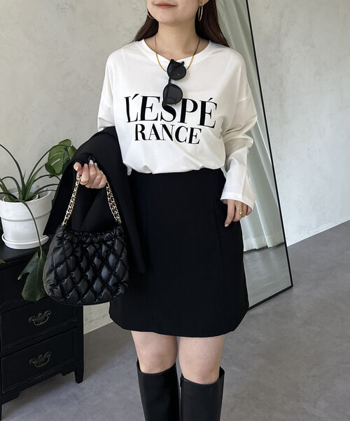 prose verse(プロズヴェール)の「フロッキーロゴロンT(Tシャツ/カットソー・レディース・オフホワイト・MEDIUM/LARGE)」の4枚目の写真