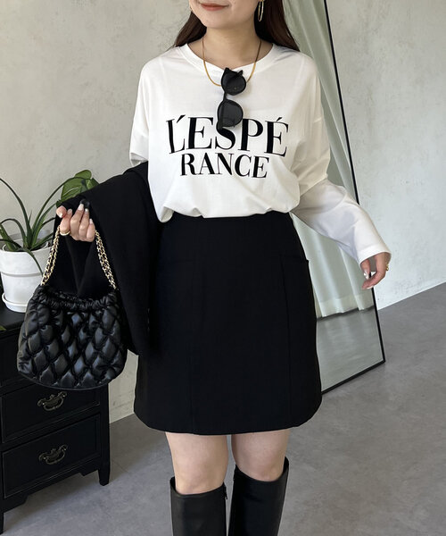 prose verse(プロズヴェール)の「フロッキーロゴロンT(Tシャツ/カットソー・レディース・オフホワイト・MEDIUM/LARGE)」の5枚目の写真