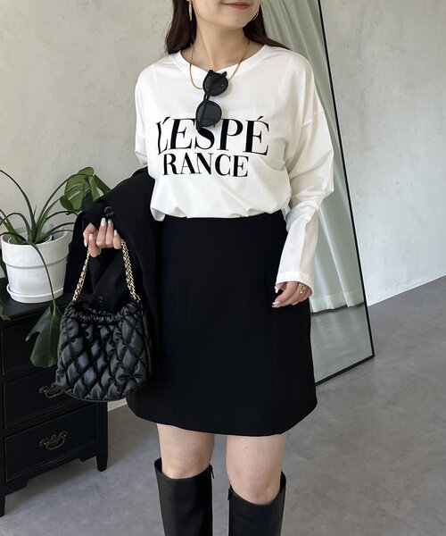prose verse(プロズヴェール)の「フロッキーロゴロンT(Tシャツ/カットソー・レディース・オフホワイト・MEDIUM/LARGE)」の6枚目の写真