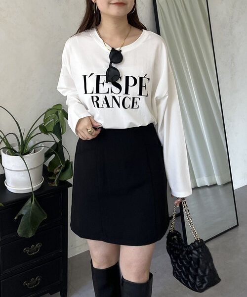 prose verse(プロズヴェール)の「フロッキーロゴロンT(Tシャツ/カットソー・レディース・オフホワイト・MEDIUM/LARGE)」の7枚目の写真
