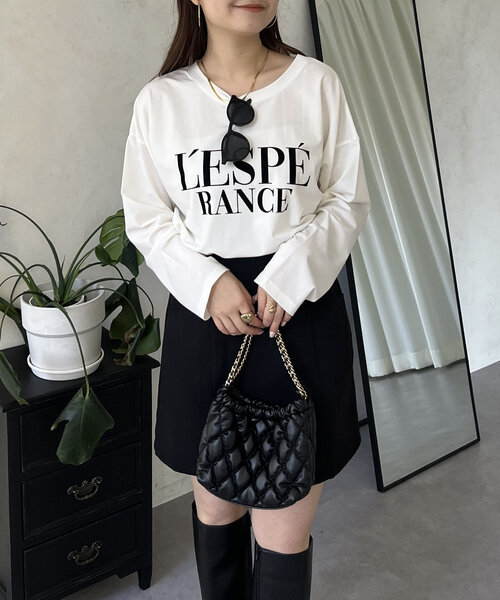prose verse(プロズヴェール)の「フロッキーロゴロンT(Tシャツ/カットソー・レディース・オフホワイト・MEDIUM/LARGE)」の9枚目の写真
