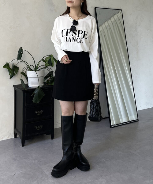prose verse(プロズヴェール)の「フロッキーロゴロンT(Tシャツ/カットソー・レディース・オフホワイト・MEDIUM/LARGE)」の11枚目の写真