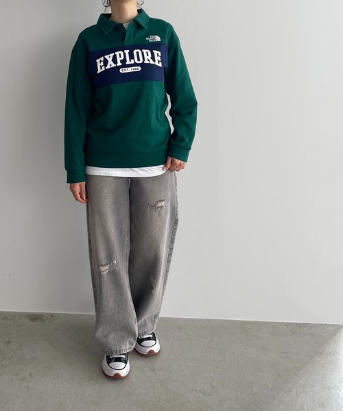 【THE NORTH FACE KIDS】K's　SCHOOLDAY　COLLAR　SWEATSHIRTS