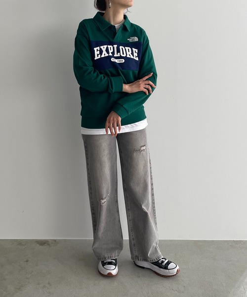 【THE NORTH FACE KIDS】K's　SCHOOLDAY　COLLAR　SWEATSHIRTS