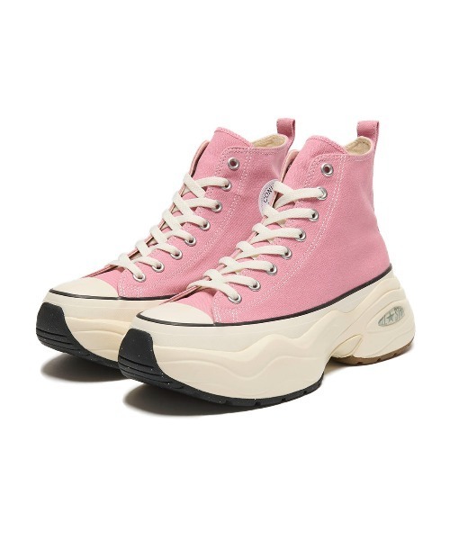 CONVERSE(コンバース)の「CONVERSE ALL STAR (R) SURGETRAINER HI(コンバース オールスター (R) サージトレーナー HI)(スニーカー・メンズ・ライトグレー/ピンク・23cm/23.5cm/24cm/24.5cm/25cm/25.5cm/26cm/26.5cm/27cm/27.5cm/28cm/29cm)」の2枚目の写真