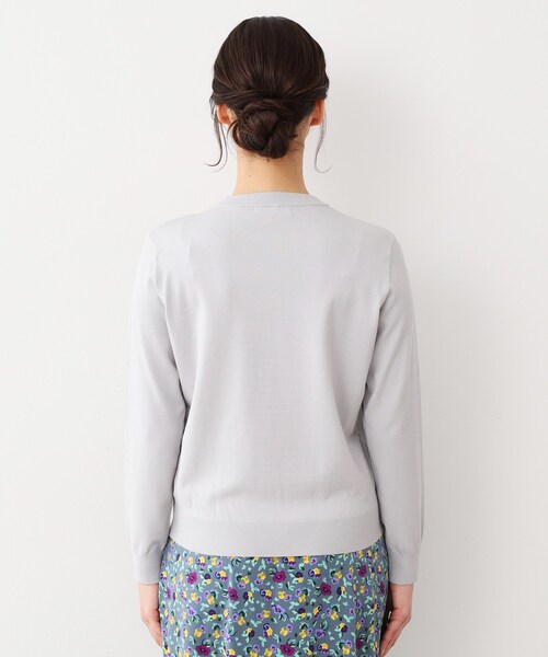 LAURA ASHLEY（ローラアシュレイ）の「【同素材アイテムあり】ソフトタッチ 無地カラーニット（ニット/セーター・レディース・ライトグレー/ピンク・38/40）」の13枚目の写真