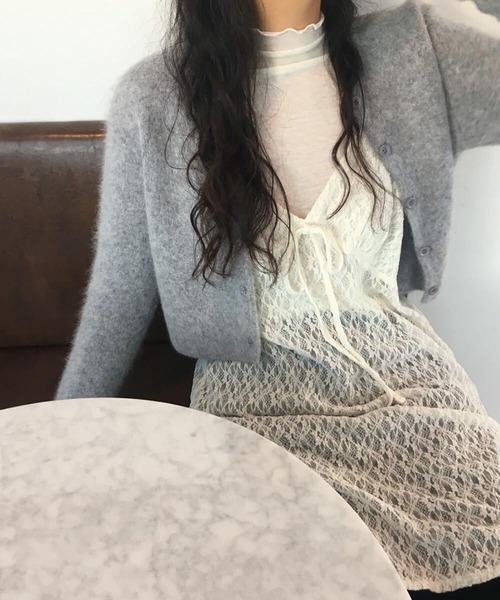leune(ルネ)の「レースキャミワンピース(ワンピース・レディース・オフホワイト・FREE)」の2枚目の写真