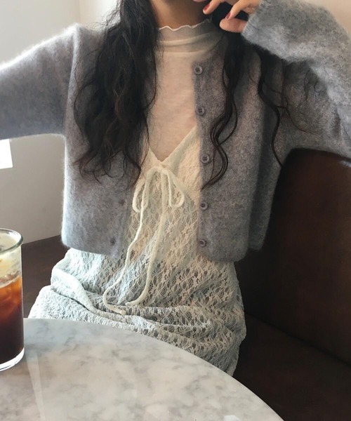 leune(ルネ)の「レースキャミワンピース(ワンピース・レディース・オフホワイト・FREE)」の10枚目の写真
