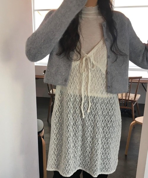 leune(ルネ)の「レースキャミワンピース(ワンピース・レディース・オフホワイト・FREE)」の12枚目の写真