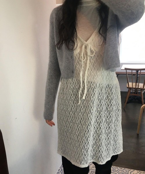 leune(ルネ)の「レースキャミワンピース(ワンピース・レディース・オフホワイト・FREE)」の13枚目の写真