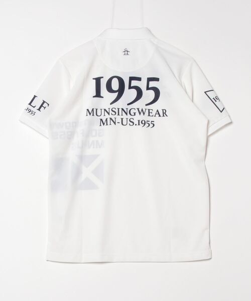 Munsingwear マンシングウェア ロゴ ポロシャツ 半袖 ホワイト M MUNSINGWEAR（マンシングウェア）の「サンスクリーングラフィック
