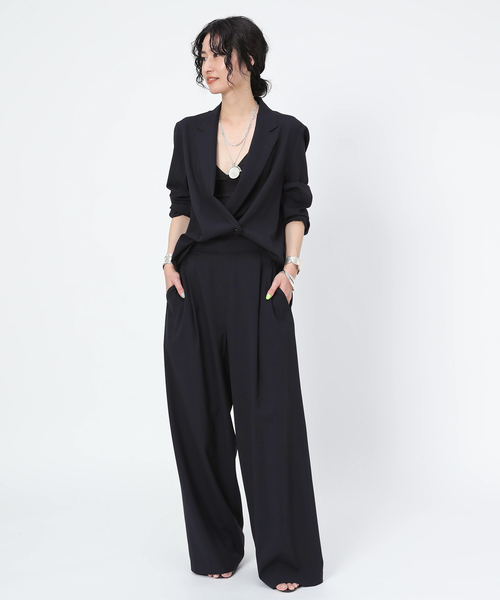 AP STUDIO（エーピーストゥディオ）の「SPWOOL パンツ（スラックス・レディース・ネイビー・38/36/34）」の7枚目の写真