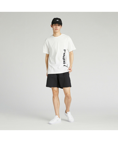 PUMA(プーマ)の「PUMA プーマ メンズ ESS ロゴ ラブ MX グラフィック 半袖 Tシャツ(Tシャツ/カットソー・メンズ・ブラック/ホワイト・LARGE/MEDIUM/X-LARGE/XX-LARGE/SMALL)」の9枚目の写真