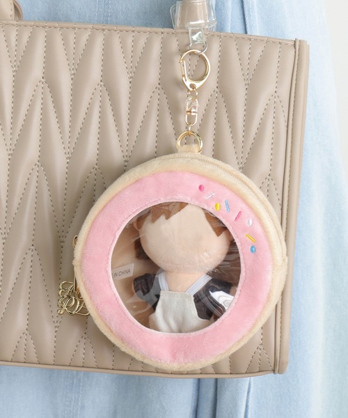 セール】【10cmぬい推奨サイズ】ドーナツ ミニ ぬいポーチ ぬいぐるみ