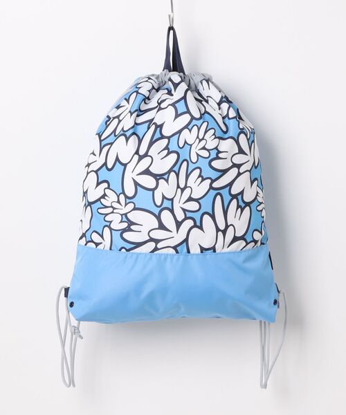 NIKE(ナイキ)の「NIKE/ナイキ プリントドローストリングプールバッグ キッズ バック 1994034(スイムグッズ・キッズ・サックスブルー/ピンク/ライム・FREE)」の1枚目の写真