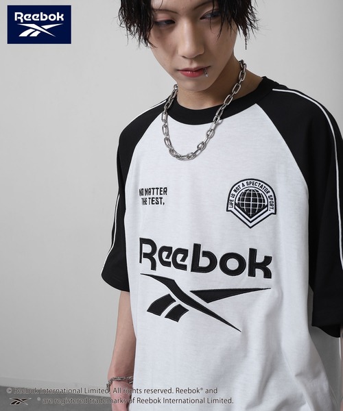 Reebok(リーボック)の「【REEBOK】 ラグラン ゲーム Tシャツ / 半袖 / ロゴ刺繍(Tシャツ/カットソー・メンズ・ホワイト/アイボリー/サックスブルー/グレイッシュベージュ・MEDIUM/LARGE/X-LARGE)」の5枚目の写真