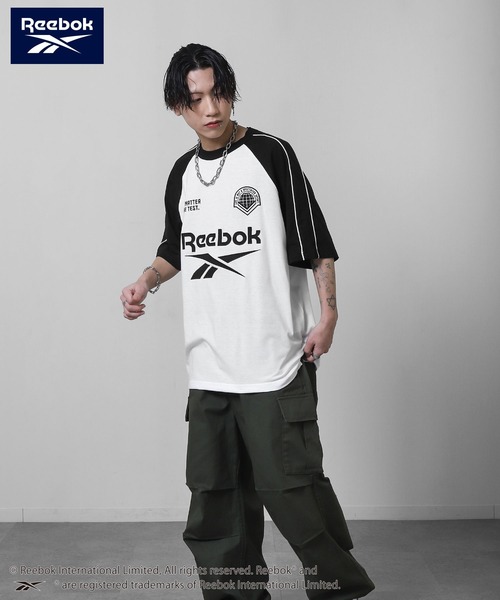 Reebok(リーボック)の「【REEBOK】 ラグラン ゲーム Tシャツ / 半袖 / ロゴ刺繍(Tシャツ/カットソー・メンズ・ホワイト/アイボリー/サックスブルー/グレイッシュベージュ・MEDIUM/LARGE/X-LARGE)」の9枚目の写真