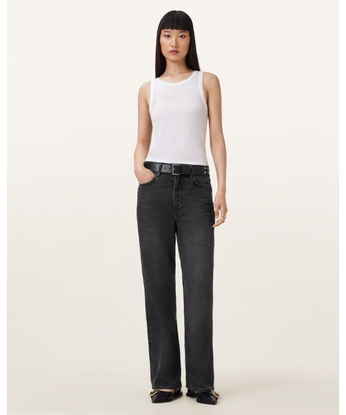 ALLSAINTS(オールセインツ)の「BLAKE WIDE LEG DENIM JEANS | BLAKE ワイド レッグ デニム ジーンズ(デニムパンツ・レディース・グレー・24/25/26)」の5枚目の写真