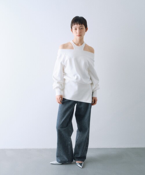 CODE A（コードエー）の「design cut tank（タンクトップ・レディース・ブラック/ホワイト/ホワイト系5/ブラック系4・00）」の10枚目の写真