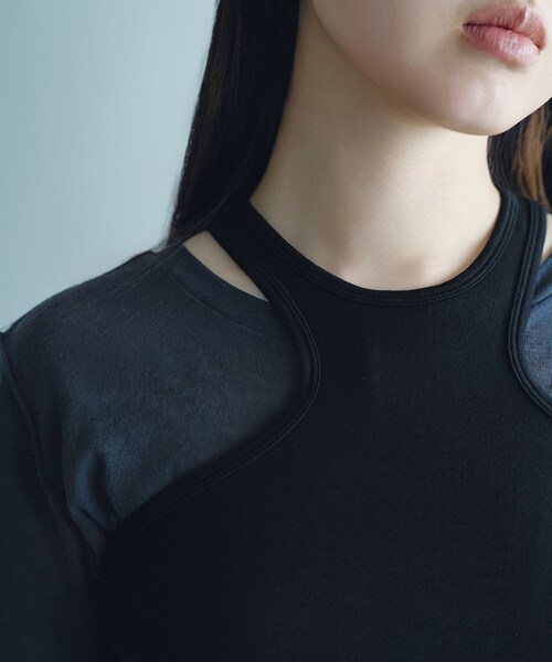 タンクトップ ノースリーブ design cut tank レディース タンクトップ ノースリーブ クロスデザインタンクトップ