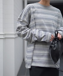 Marient | マルチボーダーTOPS(Tシャツ/カットソー)