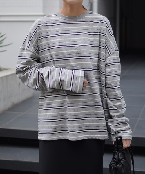 セール】マルチボーダーTOPS（Tシャツ/カットソー）｜Marient