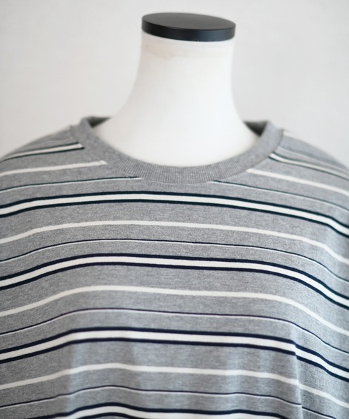 Marient（マリエント）の「マルチボーダーTOPS（Tシャツ/カットソー・レディース・グレー/ネイビー・FREE）」の15枚目の写真