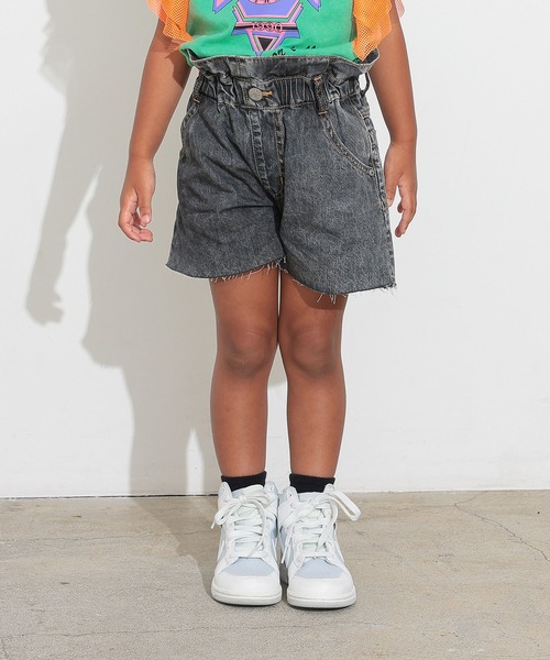 Ocean&Ground(オーシャン&グラウンド)の「デニムフレアショートパンツ(デニムパンツ・キッズ・ブラック/ブルー・120/110/100/90/140/130)」の13枚目の写真