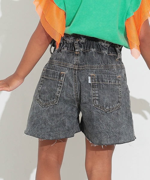 Ocean&Ground(オーシャン&グラウンド)の「デニムフレアショートパンツ(デニムパンツ・キッズ・ブラック/ブルー・120/110/100/90/140/130)」の12枚目の写真