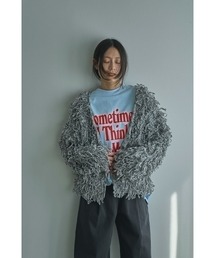 marjour マージュール カーディガン マージュール marjour RIB KNIT SHORT CARDIGAN （BLACK