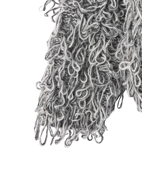 marjour（マージュール）の「MIX LOOP KNIT CARDIGAN（カーディガン/ボレロ・レディース・グレー/ベージュ・M）」の10枚目の写真