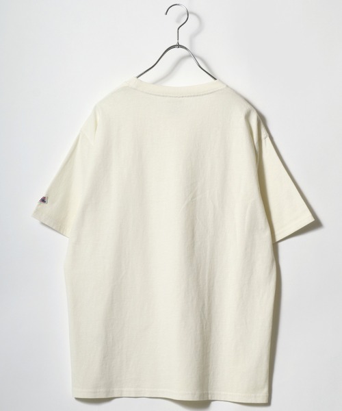 JEMORGAN(ジェーイーモーガン)の「JEMORGAN(ジェーイーモーガン)ピグメント製品染め カラーTシャツ メンズ レディース ユニセックス/パックT(Tシャツ/カットソー・メンズ・オレンジ/パープル/グリーン/ブラック/サックスブルー/オフホワイト・M/L/XL)」の8枚目の写真
