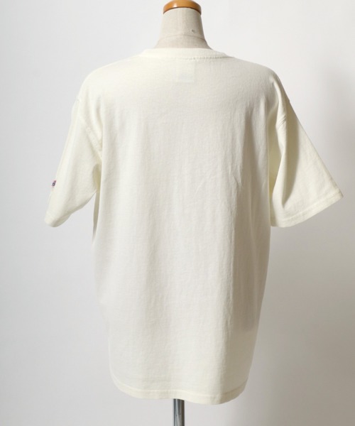 JEMORGAN(ジェーイーモーガン)の「JEMORGAN(ジェーイーモーガン)ピグメント製品染め カラーTシャツ メンズ レディース ユニセックス/パックT(Tシャツ/カットソー・メンズ・オレンジ/パープル/グリーン/ブラック/サックスブルー/オフホワイト・M/L/XL)」の16枚目の写真