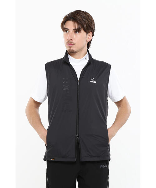 PING APPAREL ベスト Lサイズ セール】【PING APPAREL】ストレッチ布帛/メッシュジャガード