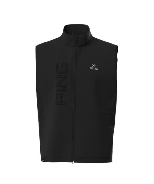 PING APPAREL ベスト Lサイズ セール】【PING APPAREL】ストレッチ布帛/メッシュジャガード