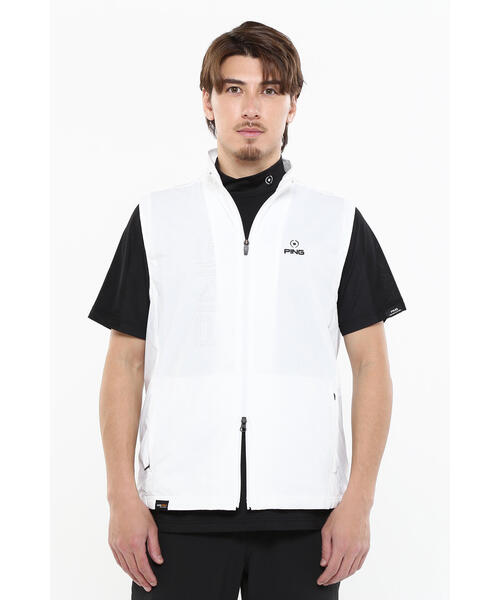 セール】【PING APPAREL】ストレッチ布帛/メッシュジャガード
