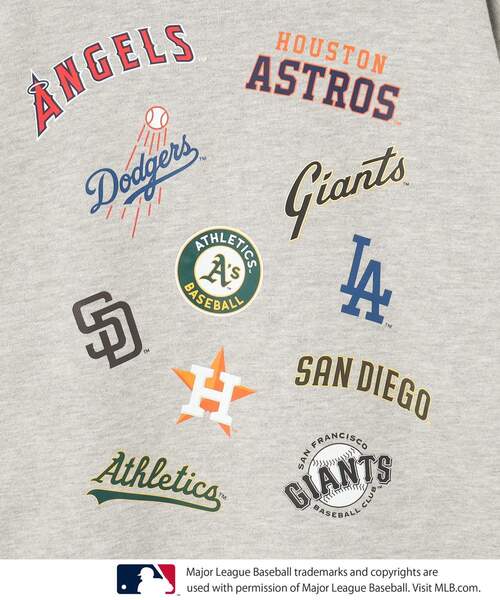 MLB（メジャーリーグベースボール）の「【MLB】裏毛スタジャン（ブルゾン・キッズ・グレー/ブラック・13/14/15 ）」の3枚目の写真
