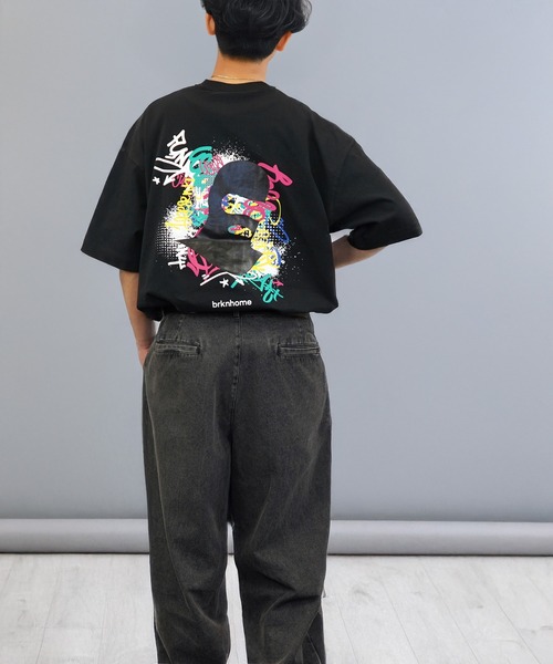 BE:FIRST グラフィックTシャツ L BE:FIRST ロングスリーブTシャツ BLACK – BMSG