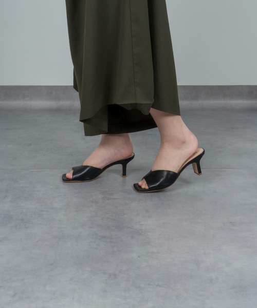 FABIO RUSCONI（ファビオルスコーニ）の「【FABIO RUSCONI/ファビオルスコーニ】ミュール サンダル 本革（サンダル・レディース・ブラック・39/36/37/38）」の8枚目の写真