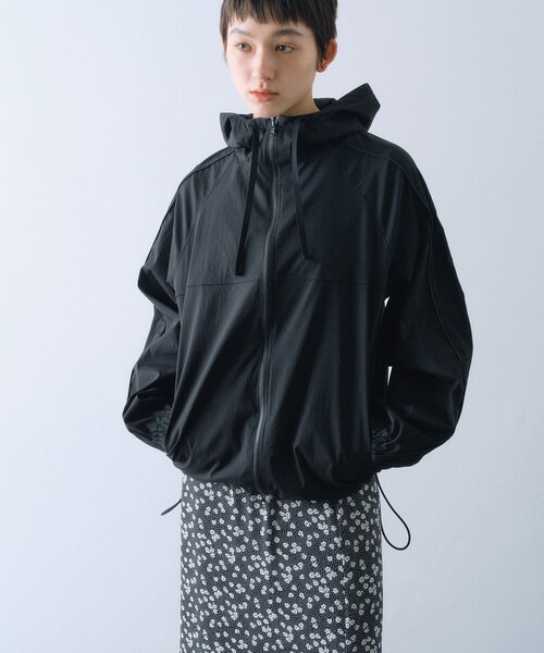 CODE A（コードエー）の「sheer sporty blouson（ブルゾン・レディース・ブラック/ホワイト/グレー・00）」の3枚目の写真