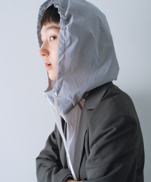 CODE A（コードエー）の「sheer sporty blouson（ブルゾン・レディース・ブラック/ホワイト/グレー・00）」の9枚目の写真