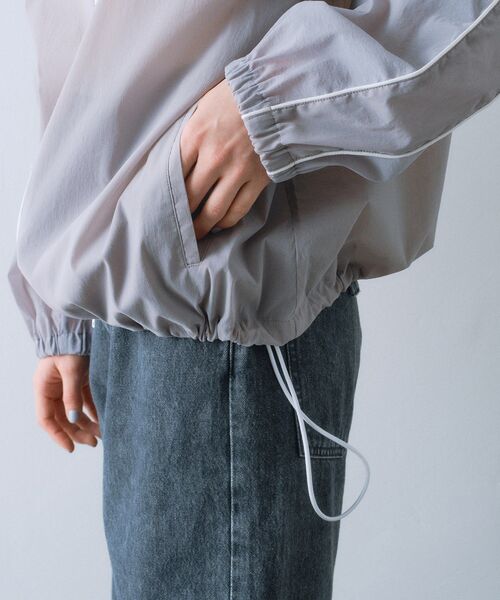 CODE A（コードエー）の「sheer sporty blouson（ブルゾン・レディース・ブラック/ホワイト/グレー・00）」の11枚目の写真