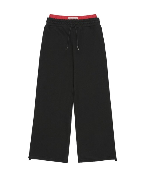 AMESWORLDWIDE（アメスワールドワイド）の「AMES WORLDWIDE／レイヤードスウェットパンツ（スウェットパンツ・レディース・クリーム/グレー/ブラック・SMALL/MEDIUM）」の2枚目の写真