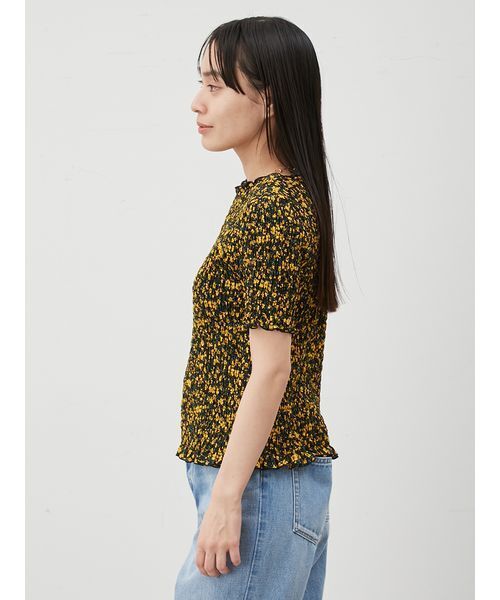 Mila Owen（ミラオーウェン）の「シャーリングブラウス（Tシャツ/カットソー・レディース・レッド/ホワイト/チャコールグレー/その他・1/0）」の8枚目の写真